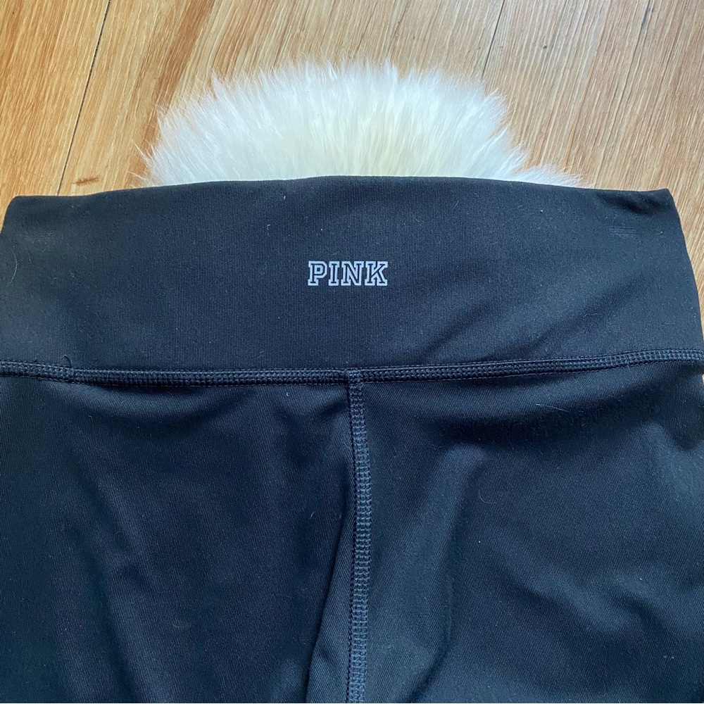 VS PINK Ultimate Black and Gray Color Block Leggings XS - Picture 6 of 7